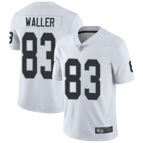 Men Oakland Raiders Limited White Darren Waller Road Jersey NFL Football #83 Vapor Untouchable Jersey